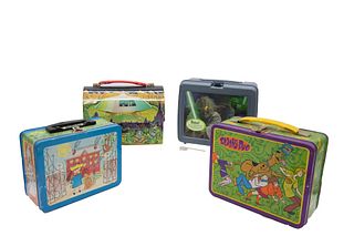 4 Misc Assorted Lunch Boxes