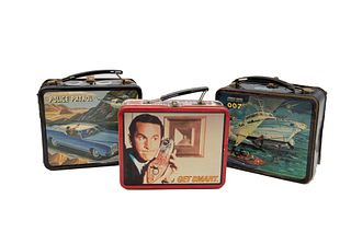3 Lunch Boxes - Police Patrol, 007, Get Smart