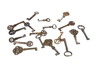 Misc Assorted Group of Decorative Antique Keys