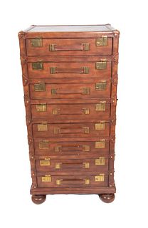 Maitland Smith Leather Chest of Drawers