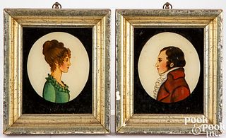 Four contemporary miniature portraits