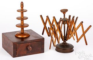 Swift and sewing stand, 19th c.