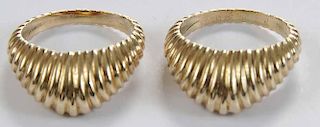 Pair of 14kt. Ring Guards