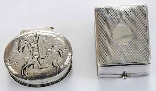 English Silver Ring Box and