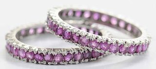 14kt. Ruby Eternity Bands