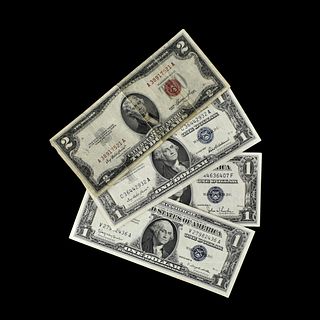 Four U.S Federal Reserve Notes