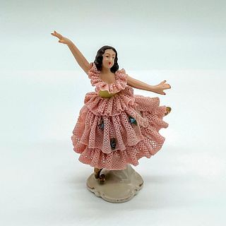 Antique German Lace Porcelain Figurine Ballerina