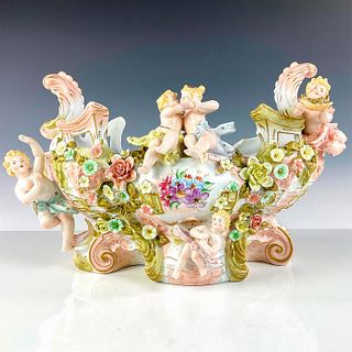 Antique European Porcelain Centerpiece Bowl