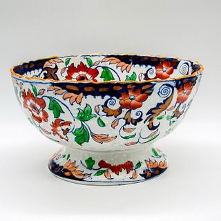 Antique Ironstone Decorative Bowl, Amherst Japan