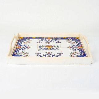 Vintage Decorative Ceramic Tile Serving Tray