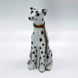 Limoges Trinket Box Hand Painted Dalmatian Dog