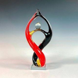 Murano Art Glass Sculpture, Upward Solute