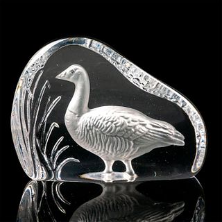 Wedgwood Crystal Goose Paperweight