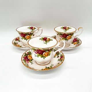 6pc Royal Albert Tea Cups and Saucers Old Country Roses