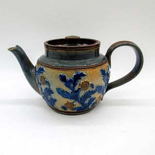 Antique Royal Doulton Stoneware Teapot with Lid