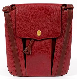 CARTIER RED LEATHER BAG