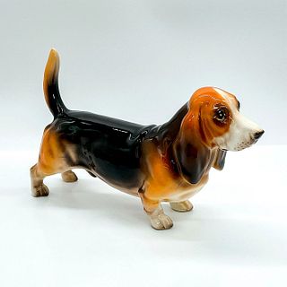 Vintage Porcelain Dog Figurine, Basset Hound