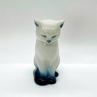 Royal Doulton Blue Flambe Figurine Seated Cat HN109