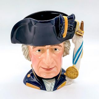 Vintage Franklin Porcelain Character Jug, Admiral Lord Howe