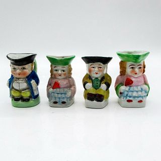 4pc Occupied Japan Miniature Toby Jugs Set