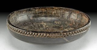 Rare Ancient Iranian Jiroft Bronze Age Chlorite Bowl