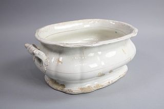 Antique Victorian Ceramic Stoneware Foot Bath