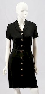 ST. JOHN KNIT BLACK DRESS