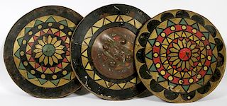 A GROUP OF PROP SHIELDS FROM MGM STUDIOS