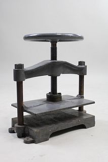 Antique Industrial Cast Iron Hickok Book Press
