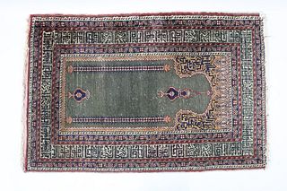Turkish Paderma Prayer Rug w/Mihrab Design