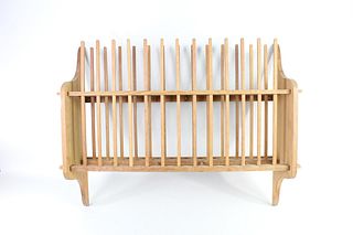 Arts & Crafts Oak Wall Mount Plate Dishes Drying Rack