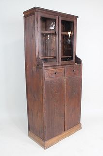 Eastlake Victorian Stepback Bookcase Cabinet
