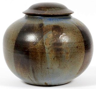 ART POTTERY COVERED JAR