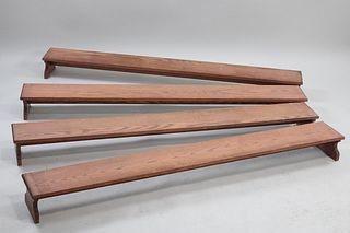 Set of 4 Long Kneeling Benches