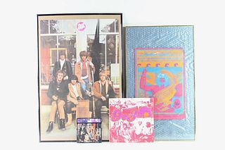 4 Piece Lot w/ Moby Grape, 45 Records & Neptune Posters