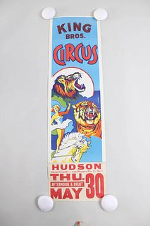 King Bros Circus Poster Advertisement Print Hudson NY