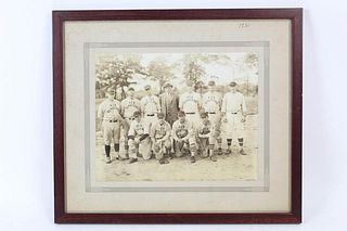 Framed Photo 1930 New Departure Men's Baseball Team, Bristol, CT