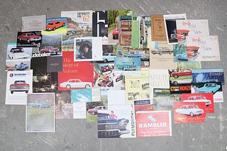 Lot of 45 Assorted 1960s Car Brochures/Catalogs