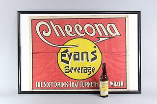 Canvas SIgn for Cheeona Evan's Non-Alcoholic Prohibition Soda/Beer, Hudson NY