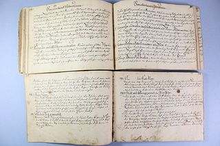 Antique Hand Written Recipe Book Journal German & English
