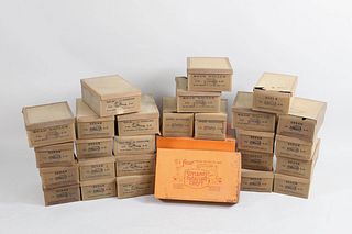 28 Antique Cast Iron Toy Boxes, Dent Hardware Co,Cars,Air Planes