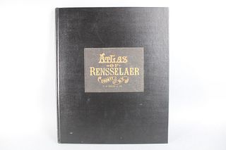County Atlas of Rensselaer New York F.W. Beers & Co 1876 with Colored Maps & Engravings