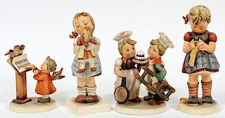HUMMEL AND OTHER PORCELAIN FIGURES 4 PIECES
