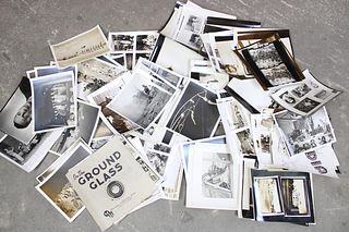 Large Lot of 110+ US Military WWII Photos "On the Ground Glass" Newspaper Covers