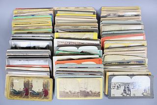 Collection of 171 Stereoview Photos, US & European Travel
