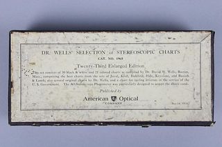 Dr. Wells' American Optical Eye Test Stereoscopic Cards Set
