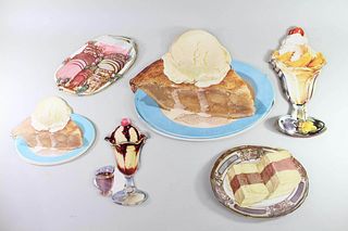 Lot of 300+ 1950s Diner & Soda Fountain Litho Die Cuts
