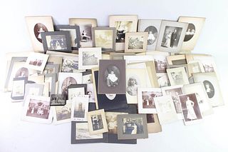 Lot of 84 Antique Photos , Cabinet Cards, some from Hudson NY
