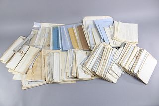 Large Lot of Hudson, Columbia Country Court Documents from 19th C.