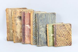 Lot of 7 Assorted Antique Ledgers